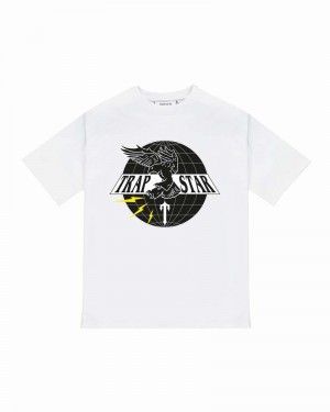 Camiseta Trapstar Airforce Irongate T Tee Hombre Blancos | ZLBTPU-517