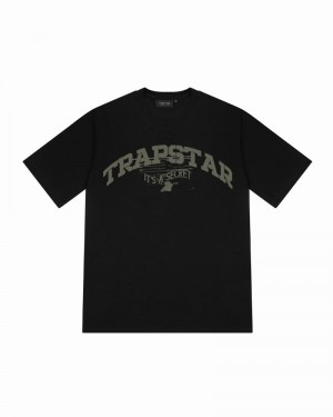 Camiseta Trapstar Battalion Hombre Negros | DSFTOM-760
