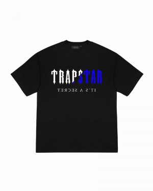 Camiseta Trapstar Decoded Black Ice Edition Tee Hombre Negros | PVTCML-672