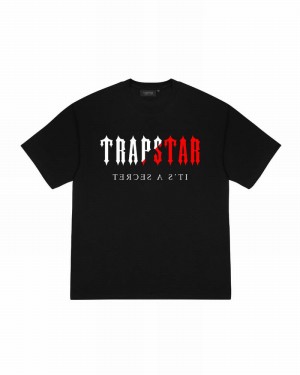 Camiseta Trapstar Decoded Infrared Edition Tee Hombre Negros | CQZKIT-386