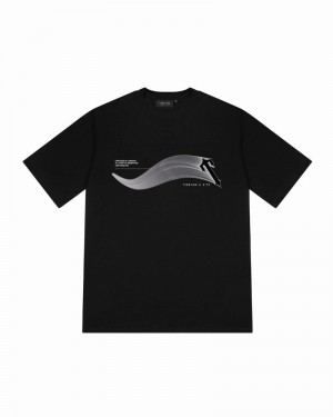 Camiseta Trapstar Drift Tee Hombre Negros | LXSUNB-256