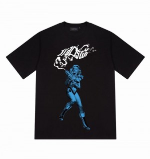 Camiseta Trapstar Extraordinary Tee Hombre Negros | BYTREZ-754