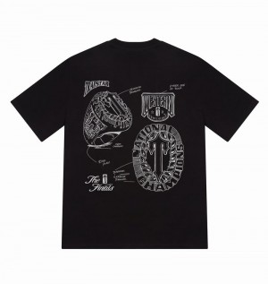 Camiseta Trapstar Game Time Tee Hombre Negros | OHTVIY-156