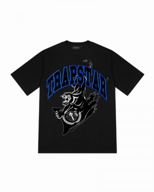 Camiseta Trapstar Global Takeover Tee Hombre Negros | FEKMIO-294