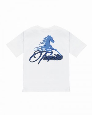 Camiseta Trapstar Horse Power 2.0 Tee Hombre Blancos | NTFKZQ-392