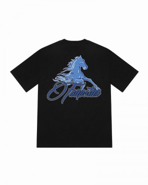 Camiseta Trapstar Horse Power 2.0 Tee Hombre Negros | JPSFVL-325