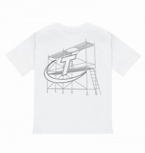 Camiseta Trapstar Hyperdrive DIY Tee Hombre Blancos | MUQZCA-521