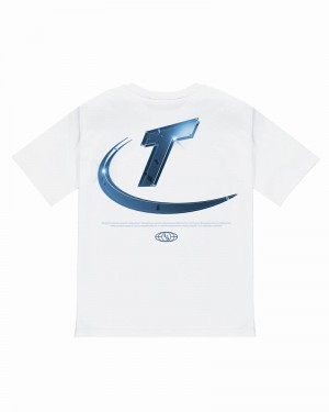 Camiseta Trapstar Hyperdrive High Density Tee Hombre Blancos | WELMJT-749