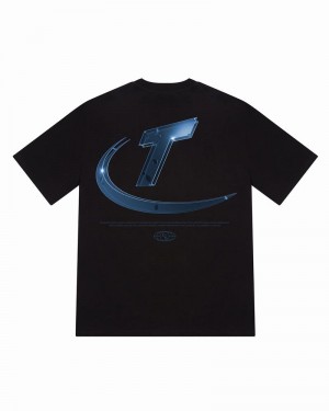 Camiseta Trapstar Hyperdrive High Density Tee Hombre Negros | VTQYXH-750
