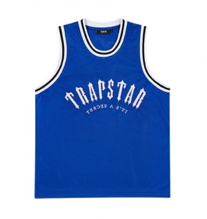 Camiseta Trapstar Irongate Arch Basketball Vest Hombre Azules | WAHTEC-627