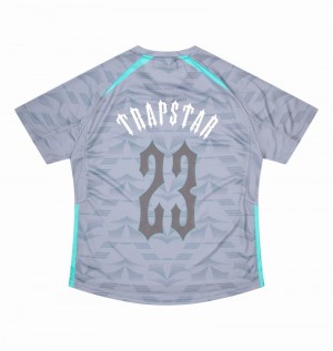 Camiseta Trapstar Irongate Football Jersey Hombre Grises Azules | XIUPAJ-164