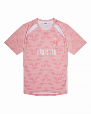 Camiseta Trapstar Irongate Football Jersey Hombre Rosas | BPGJKV-924