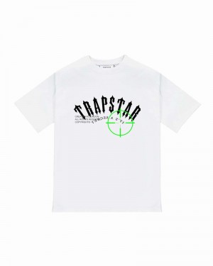 Camiseta Trapstar Irongate Prime Target Tee Hombre Blancos | TXRWJB-468