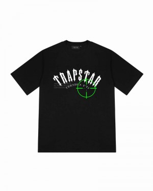 Camiseta Trapstar Irongate Prime Target Tee Hombre Negros | QJDLVI-329