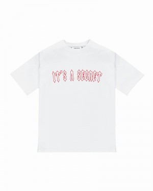 Camiseta Trapstar It's a Secret Tee 2.0 Hombre Blancos Rojos | LUOBZI-674