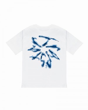 Camiseta Trapstar Liquid Chrome 2.0 Tee Hombre Blancos | LATOGH-018