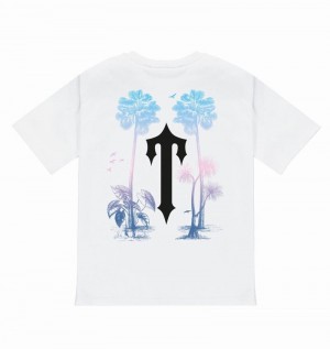 Camiseta Trapstar Paradise It’s A Secret Tee Hombre Blancos | RQXYKE-104