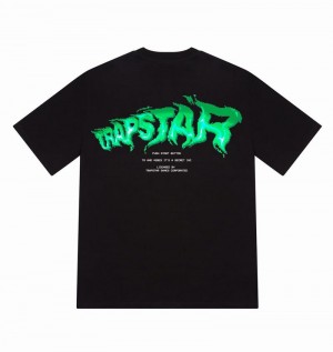 Camiseta Trapstar Press Start Tee Hombre Negros | EPKXOY-643