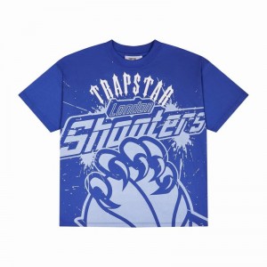 Camiseta Trapstar Shooters Claw 2.0 Hombre Azules | HMEJNP-345