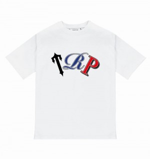 Camiseta Trapstar TRP Tee Hombre Blancos | XMTAVW-934