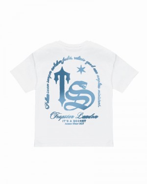 Camiseta Trapstar TS Varsity Tee Hombre Blancos | DIJAKH-613