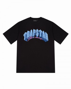 Camiseta Trapstar Trap City Tee Hombre Negros | MVPKDJ-708
