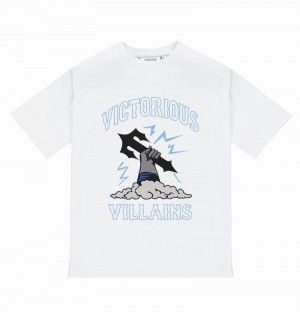 Camiseta Trapstar Victorious Villains Tee Hombre Blancos | IOKBRC-983