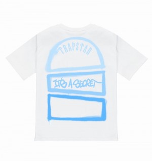 Camiseta Trapstar Writers Art of War Tee Hombre Blancos | SLEBVM-340