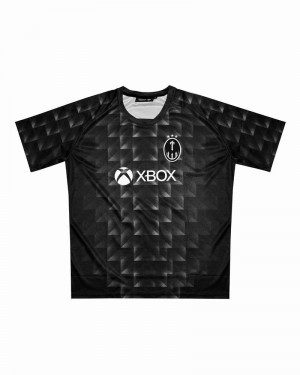 Camiseta Trapstar Xbox Football Jersey Hombre Negros | TPNFXS-241