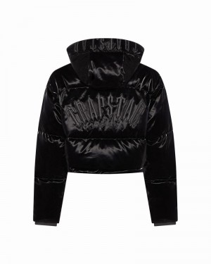 Chamarras Trapstar Arch AW23 Encapuchado Puffer Mujer Negros | AFJGBU-682