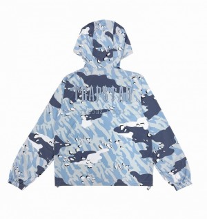 Chamarras Trapstar Decoded Camo Hombre Azules Camuflados | WZVRNY-518