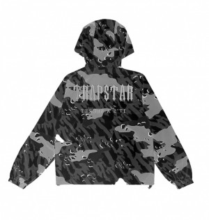 Chamarras Trapstar Decoded Camo Hombre Negros Camuflados | CXLAIZ-819