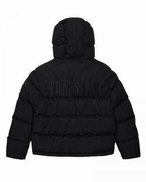 Chamarras Trapstar Decoded Encapuchado Puffer 2.0 Hombre Negros | IPAGRJ-081