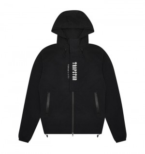 Chamarras Trapstar Decoded Windbreaker Hombre Negros Blancos | NABEDW-391