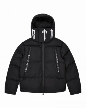 Chamarras Trapstar Irongate Collar Puffer Hombre Negros | VEWOHG-416