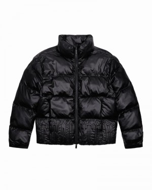 Chamarras Trapstar Irongate Embossed Puffer Hombre Negros | JIXYNA-048