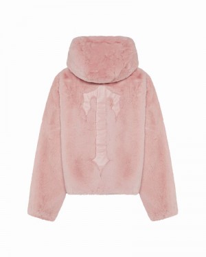 Chamarras Trapstar Irongate T Fur Coat Mujer Rosas | GUSBNJ-958