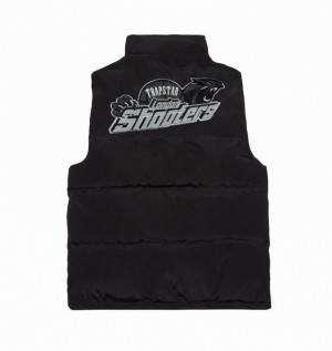 Chamarras Trapstar Shooters Gilet Vest Hombre Negros | RKYVFL-128