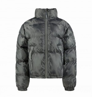 Chamarras Trapstar T Jacquard Puffer Mujer Grises | KLRFZO-527