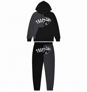 Chandals Trapstar Arch Shooters Hoodie Hombre Negros | QIPVTM-835