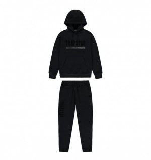 Chandals Trapstar Chenille Decoded 2.0 Hoodie Hombre Negros | MDICUT-548
