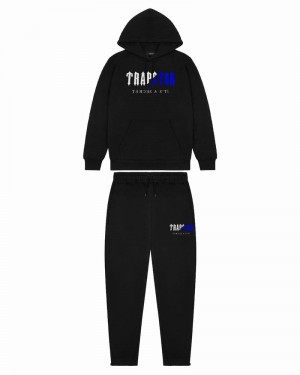 Chandals Trapstar Decoded Chenille Encapuchado Hombre Negros | PZLVGB-516