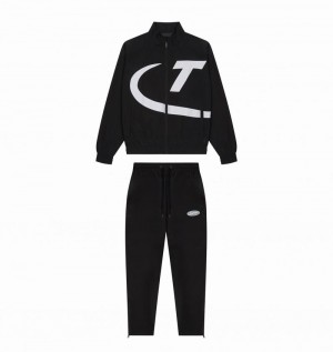 Chandals Trapstar Hyper Shellsuit Hombre Negros Blancos | OQUTGF-861