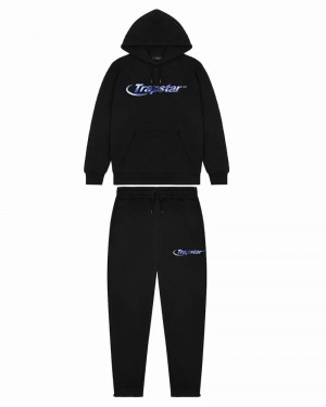Chandals Trapstar Hyperdrive Midnight Chrome Encapuchado Hombre Negros | NHZBPO-126