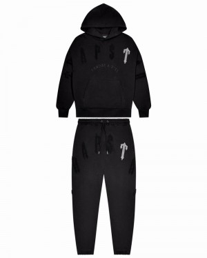 Chandals Trapstar Irongate Arch Chenille 2.0 Hombre Negros | PXHBWL-341