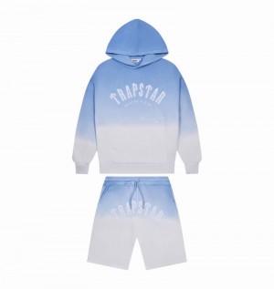 Chandals Trapstar Irongate Arch Chenille Hoodie Hombre Azules | SFNATW-138