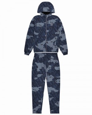 Chandals Trapstar Irongate T Camo Hombre Negros Grises | DWOACI-682