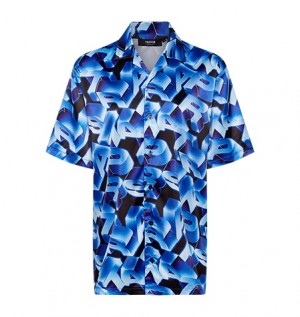 Conjuntos Trapstar 3D Chrome Shirt Hombre Azules | ZDMNHA-359