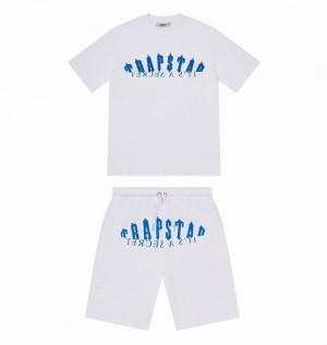 Conjuntos Trapstar De-Con Arch Corta Hombre Blancos Azules | GINDSO-624