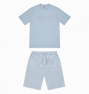 Conjuntos Trapstar Decoded Gel Shorts Hombre Azules | KIWGYO-917